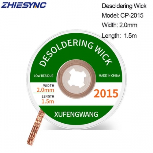 Desoldering Wick Width 2.0mm Length 1.5m Welding Solder Wick Remover Desoldering Wire Desoldering Braid BGA Repair Tool