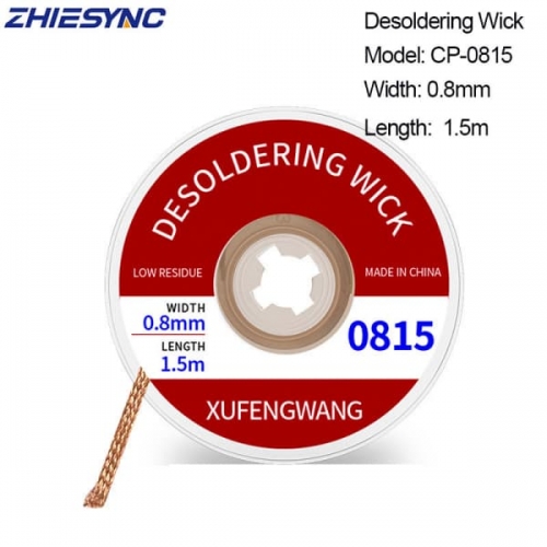Desoldering Wick Width 0.8mm Length 1.5m Welding Solder Wick Remover Desoldering Wire Desoldering Braid BGA Repair Tool
