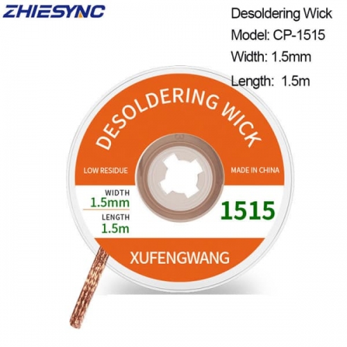 Desoldering Wick Width 1.5mm Length 1.5m Welding Solder Wick Remover Desoldering Wire Desoldering Braid BGA Repair Tool