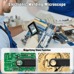 Digital Microscope Handheld 3.0 inch IPS Color Screen Autofocus 2MP 500X Coin Video Microscopes 500x Magnification for Circuit Boards Repair Jewelry Watch