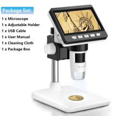 4.3 Inch Digital Microscope 1080P 1000x Coin Microscope 2MP Microscope Soldering for Electronics Repair PCB