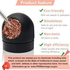 Soldering Iron Tip Cleaner Desoldering Cleaning Ball Welding Soldering Iron Mesh Filter Metal Wire Stand Steel Ball Tin Remover