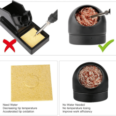Soldering Iron Tip Cleaner Desoldering Cleaning Ball Welding Soldering Iron Mesh Filter Metal Wire Stand Steel Ball Tin Remover