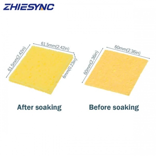 Soldering Iron Cleaning Sponge 60x 60x 5mm For Enduring Soldering Sponge Welding Station Electric Soldering Iron Tip Cleaning Repair Tools Sponge
