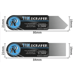 2PCS Per Set Stainless Steel Solder Paste Scraper Knife Tin Scraper BGA Scraper Planting Repair Tool Pry Spudger