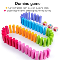 rolimate Wood Stacking Game Wobbly Tower Pisa Tower Building Blocks Game Dominoes 4 in1 Montessori Learning Toys Family Game Christmas Games for Kids