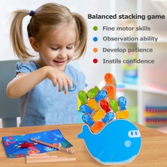 rolimate Wooden Magnetic Fishing Game 4 in 1 Montessori Stacking Game and Beaded Sorter Toys Fine Motor Skill Toy Birthday for 1 2 3+ Years Old Boy Girl Baby Toddler Early Educational Toys
