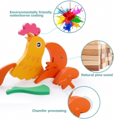 Rolimate Wooden Puzzles for Toddlers - Rooster Pattern Animal Jigsaw Puzzles for 3 4 5 Years Old Boys & Girls,Early Educational Preschool Montessori Toys for Birthday Gift,Learning Travel Toy