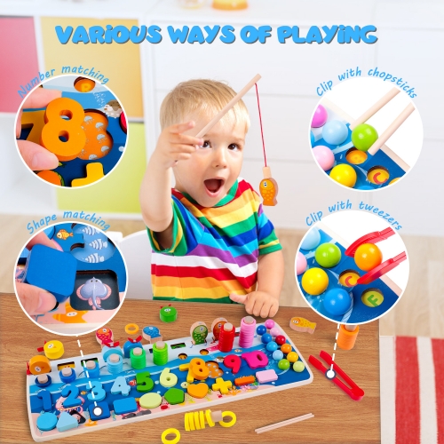 Wooden Magnetic Fishing Toy for Baby 3 4 5 Years Fine Motor Skills  Montessori Toys Learning Educational Games Toys For Children - AliExpress