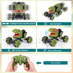 rolimate Remote Control Car, RC Car 1:18 Powerful Off Road Remote Control Dinosaur Toys for 5 6 7 8 9 10 11 12 Year Old Boys Girls 4WD 2.4Ghz System Rechargeable Cars Toys 45°Drift