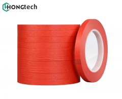 Red PET heat-resistant adhesive tape - D07004