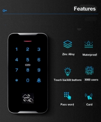 Touch Metal Access Control Keypad SAC-A7069