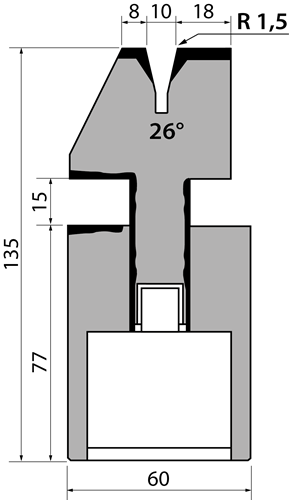 S135PN.26.10 Pneumatic Hemming Dies