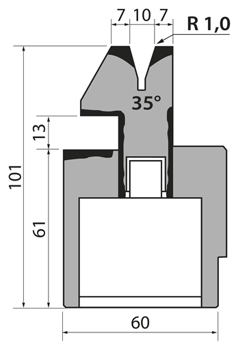 S101PN.35.10 Pneumatic Hemming Dies