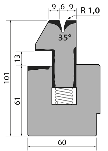 S101PN.35.06 Pneumatic Hemming Dies
