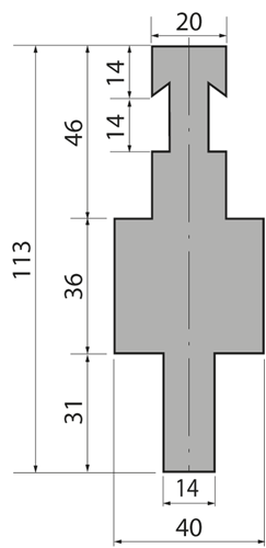 AD22, length 150mm