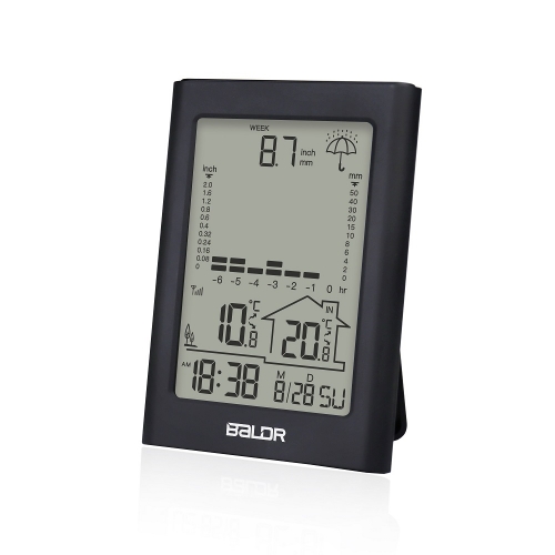 BALDR Wireless Weather & Rain Gauge with Remote Sensor - Weather