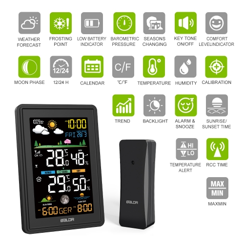 BALDR Wireless Indoor/Outdoor Weather Station - Thermometer & Hygromet–  BALDR Electronic