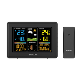 baldr B0360WST4H4PR WIRELESS COLOR WEATHER STATION 3 REMOTE