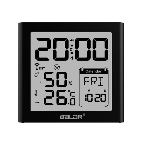 Compact RC Clock with Indoor Temperature and Humidity