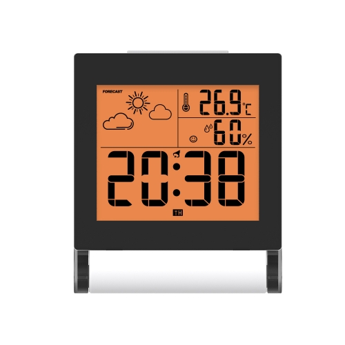 Travel Alarm Clock with Thermo-hygrometer
