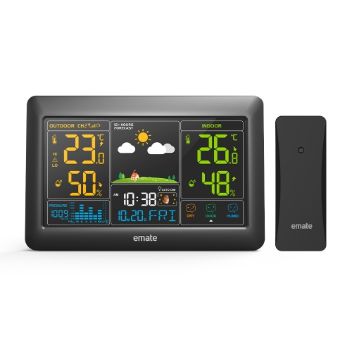 Wireless Color-Screen Weather Station with Barometer Trend