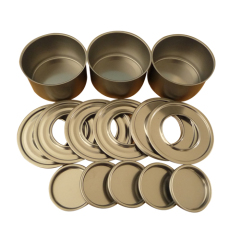 Tin can components of gel fuel cans