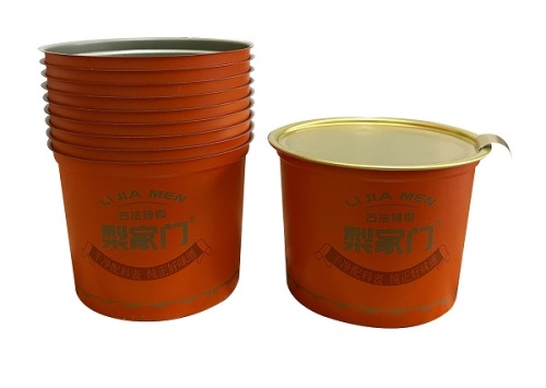 Tin cans for fruits