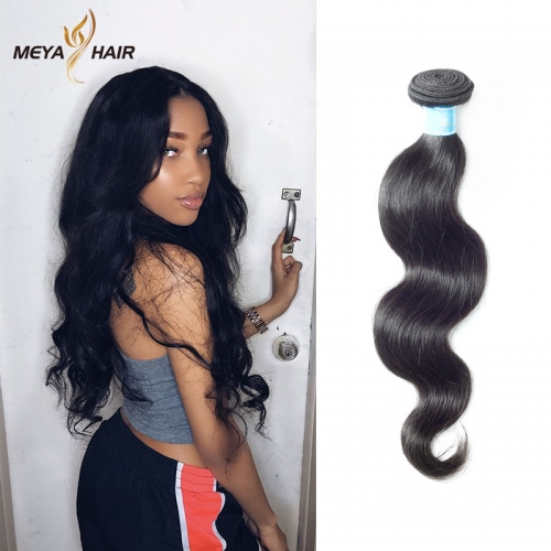 Meya cheap Brazilian cuticle aligned unprocessed remy human body wave hair bundles