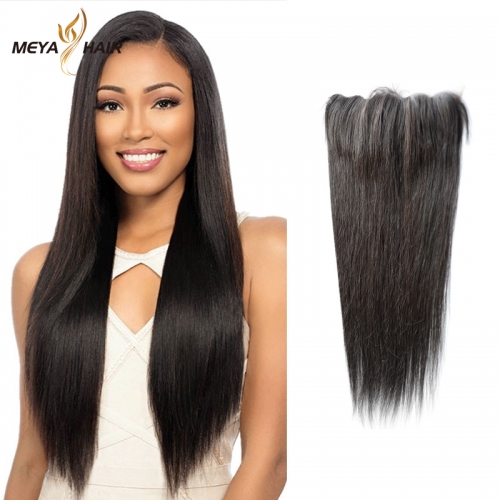 Meya 100% human 13*4 lace Frontal straight Brazilian factory price