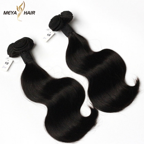 Meya super double drawn bouncy body wave bundle.