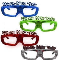 LED Light Up Happy New Year's Glasses