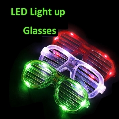 LED Light Up Shutter Glasses