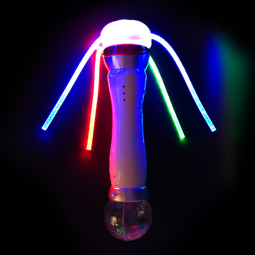 Fiber Dome LED String Spinner-White