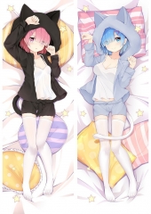 RAM & REM - Custom Dakimakura Pillow Case Anime Dakimakura Pillow
