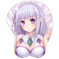 Re Zero Emilia 3D Mouse Pad