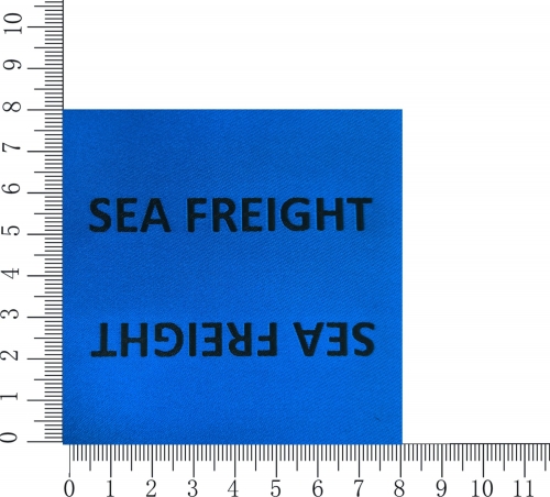 Woven folded label