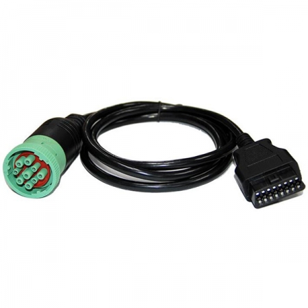 GREEN J1939 FEMALE TO OBD2 FEMALE Cable 1.5m
