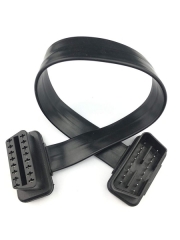 Low Profile OBD II OBD2 Extension Cable With Flat Ribbon Cable 30cm/1ft 16pin