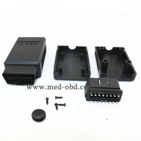 ELM327 OBD2 Connector J1962m Plug With Enclosure 16pin Male Connector