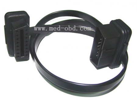 Cable, OBD 2 II Extension Flat Ribbon Cable Male To Female , 5ft
