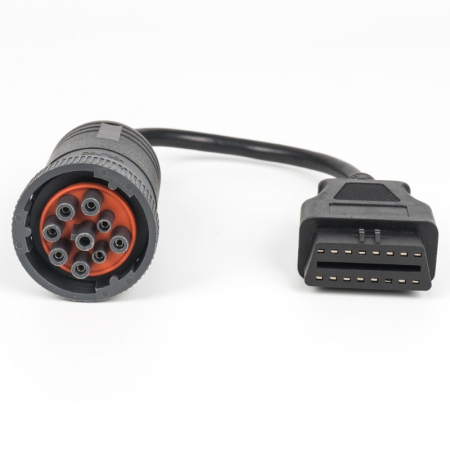 SAE ELD Deutsch J1939 Female To OBD II Female Cable 1ft/0.3m