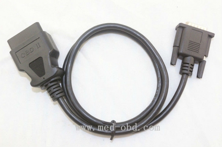 Male OBD II To DB9 Male , J1962m To DB9m Cable 1m