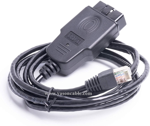 Enet OBD2 RJ45 Cable,Ethernet Cable RJ45 ethernet Connector Tools to OBDII  Interfaces Cable Car Diagnostic