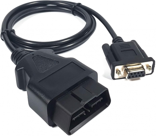 J1962M Type D OBD2 Male to DB9 Female Cable
