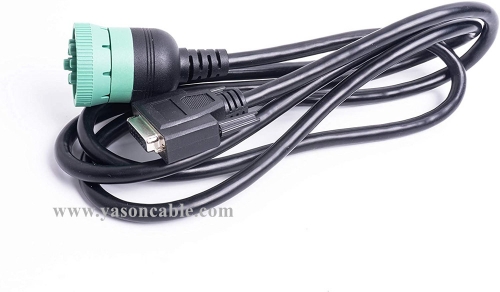 DB15 to J1939 Cable DB15 Female to J1939 Female 9pin Extension Cable for Truck Freightliner  ELD Cable