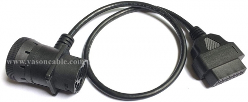 Cable, J1939m/F Pass Through To OBD2 Female Cable