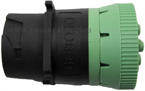 Type 1  Black 9-pin to  Type 2 Green 9-pin J1939 Converter Adapter