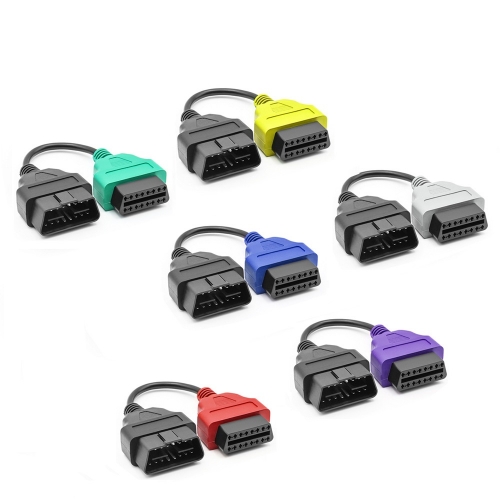 Colored obd2 male to female extension cable