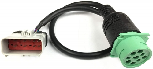 14 Way RP1226 to Type2 J1939 ELD Cable 24"